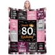thumbnail image 1 of LHSHID 50th Birthday Gifts for Women Unique Happy Birthday Fleece Throw Blanket Funny 50 Years Old Birthday Decorations Gifts Best 50th Birthday Gfit Ideas for Mom Wife Sister Friends 50x60in, 1 of 6