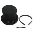 thumbnail image 2 of UNOMOR Party Fascinators Hat Headband Black Plush 1 Piece 5.1x4.5x0.5in, 2 of 12