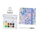 thumbnail image 1 of Kit de pintura artística de viaje en acuarela, juego de pintura de acuarela con bolígrafos, juego de acuarela de bolsillo para niños, adultos, artista Flor de verano, 1 of 8