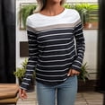 thumbnail image 2 of Utoimkio Women's Casual Fall Tops 2025 Crewneck Long Sleeve Shirts Dropped Shoulder Loose Fit Basic T Shirts Fall Tee Clothes, 2 of 7