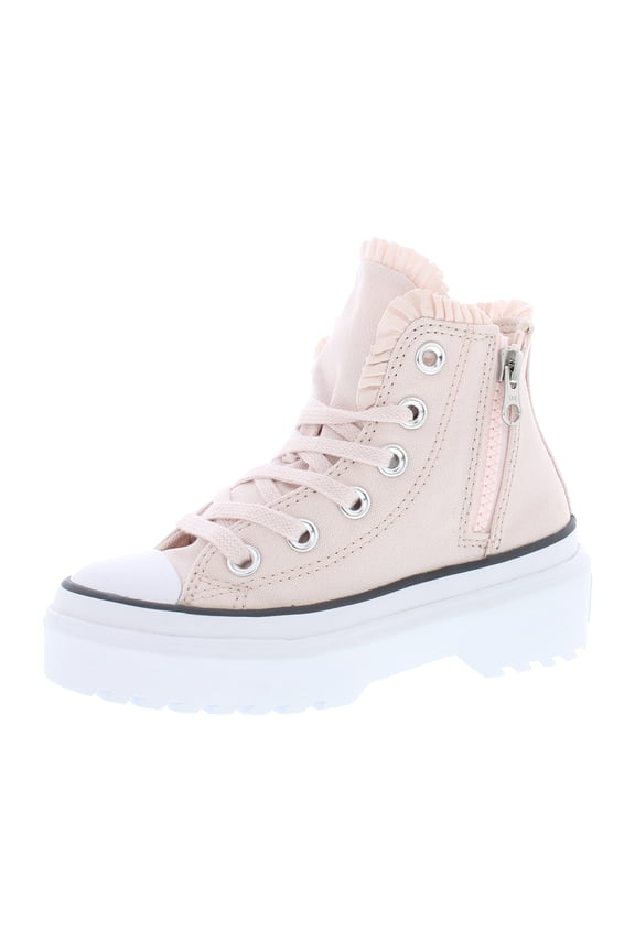 Chuck Taylor All Star Girls' Lugged Lift Platform High Top Sneakers Color: Blush Hush Size: 5