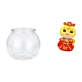 thumbnail image 1 of Acuario de escritorio,Pecera pequeña transparente,pecera,jarrón,mesa,Tanque de peces Contenedor de acuario transparente Hogar,Estatua de serpiente china,Estatua de serpiente para el Año, 1 of 8