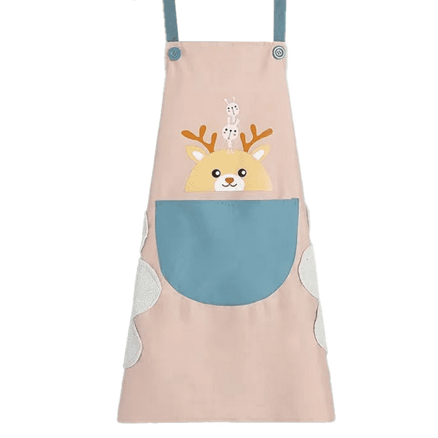 Aprons for Women with Pockets,Adjustable Bib Aprons, Waterproof Oil Proof Chef Apron Women for Kitchen BBQ Cooking Drawing Crafting