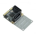 thumbnail image 3 of Chenyang CY Mini PCI-E PCI Express to SATA 3.0 Dual Ports Adapter Converter Hard Drive Extension Card Card, 3 of 7