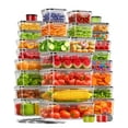 thumbnail image 1 of Recipientes de almacenamiento de alimentos KEMETHY 60 unidades sin BPA con tapas, 1 of 8
