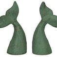 thumbnail image 2 of Zeckos Cast Iron Whale Tail Home Decor Sculpture Bookends Set of 2, 2 of 10