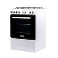 Magic Chef 24 in 4-Burner Freestanding Gas Range in White in White ...
