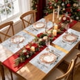 thumbnail image 5 of Dmlowu Christmas Placemats Set of 4, Heat-Resistant Washable Rectangular Table Mats, Christmas Table Decorations for Xmas Dining Home Kitchen Decor, 5 of 6