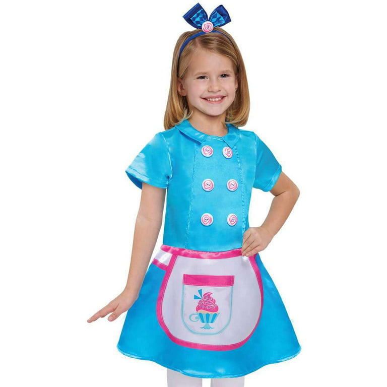 Disney Junior Alice's Wonderland Bakery Dress Up and Pretend Play Trunk  Set, Size 4-6X, Officially