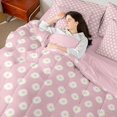 thumbnail image 4 of Homewish Floral Daisy 7 Pieces Bedding Comforter Set For Teens Boys Girls,Chic Flowers Full Bedding Set Lightweight,Spring Garden Fitted Sheet Flat Sheet,Luxury Bedroom Decor,Reversible, 4 of 8