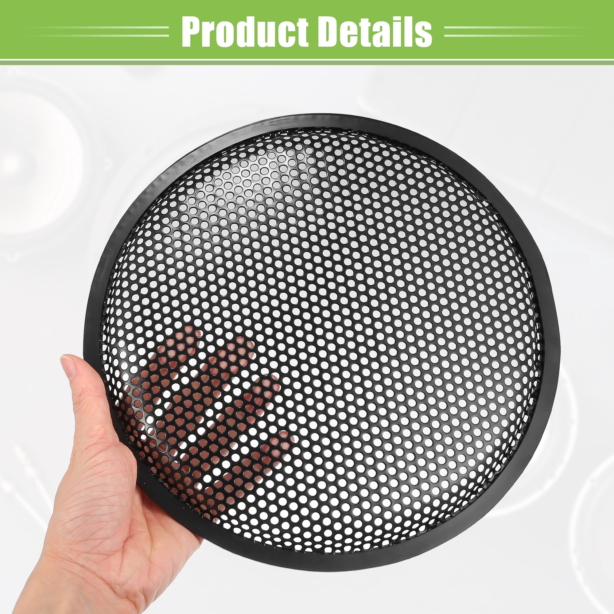 Unique Bargains Universal Car Speaker Grills Cover Protector Case with Screws and Clip 10"
