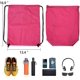 thumbnail image 3 of Opaque Drawstring Schoolbag - Football Pattern - Margarita, 3 of 4