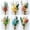 Style2, variant on Mini Dried Flower Bouquet for Vase, Birthday Cake, Gift Box, Wildflower Decorations and Wedding Corsage, Postcard, Stereoscopic Photo Frame(6Pcs)