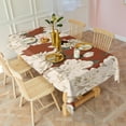 thumbnail image 2 of Pioneer Flower Floral Print Pattern Rectangle Tablecloth 60x102in,Waterproof Polyester Rectangle Table Cloth, Wipeable Spillproof Polyester Tablecloth for Dining, Camping, Indoor and Outdoor, 2 of 6