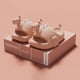 thumbnail image 1 of Pantuflas de dinosaurio Dinosaurio 3D Diapositivas lindas Punta abierta Antideslizante Suave Cómodo Secado rápido (Rosa 35-36), 1 of 3