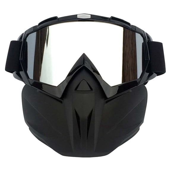 uvwlwu Retro Motorcycle Goggles Off Road Racing Eyewear for Ski Wind and Riding Glasses(A)