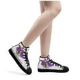 thumbnail image 6 of Ash Wednesday Cross High Top Canvas Shoes Sneakers Black Size 12, 6 of 7