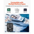 thumbnail image 2 of VEVOR 2-Bank 10A 12V Smart Marine Battery Charger Onboard IP68 Waterproof Boat RV, 2 of 9