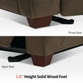 thumbnail image 5 of MCombo Zero Wall Hugger Power Recliner Chair for Small Space RV Living Room, Fabric (Coffee), 5 of 9