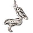 thumbnail image 1 of Sterling Silver 20" .8mm Box Chain 3D Standing Pelican Pendant Necklace, 1 of 2