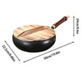 thumbnail image 2 of Poêle Non Revêtue Casserole à Main avec Fonction de Rétention de Chaleur pour la Cuisine pour Styles Culinaires et Recettes Batterie de Cuisson Batterie de Cuisine, 2 of 3