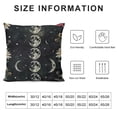 thumbnail image 5 of SHANXI Flower Throw Pillow Covers Moon Phases Pretty Pink Black Decorative Sofa Square Cushion 20x20in, 5 of 5