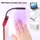 thumbnail image 5 of Mini lámpara de uñas USB Fuente de luz dual Secado rápido Lámpara de fototerapia de manicura portáti MABOTO Negro, 5 of 7