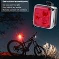 thumbnail image 3 of Luces LED de advertencia para bicicletas Luz de bicicleta recargable y trasero Cinta de silicona para bicicleta súper brilnte 4 modos rojo Macarena Luz trasera de bicicleta, 3 of 8