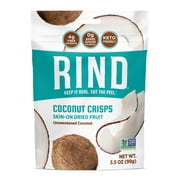 RIND Snacks Coco Crisps, Dried Fruit -  3.5oz Bags, 6 Bags Total -  Dried Fruit, High Fiber, Vegan, Paleo, Whole 30, Non-GMO