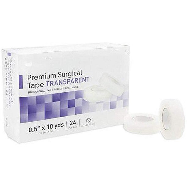 Medical Tapes. Case of 240 Surgical Tapes 1/2" x 10 yds. Nonsterile