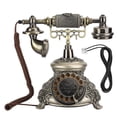 thumbnail image 1 of Ccdes Turntable Telephone,MS-5700D Resin Classical Vintage Turntable Dial Antique Rotation European Telephone,VintageTelephone, 1 of 8