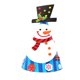 thumbnail image 4 of Adorno Navideño XWSHYW Gorro Navideño Grueso a Cuadros En Copos de Nieve 4 Unidades, 4 of 6