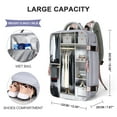 thumbnail image 5 of Travel Backpack For Women Men Airline Approved Carry On Backpack Flight Approved Waterproof Sports Luggage Backpack Casual Daypack Small Hiking Backpack Gray, 5 of 8