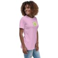 thumbnail image 5 of Floral Women's Relaxed T-Shirt, Women Tshirt Graphic, Women T Shirts Short Sleeve (Heather Prism Lilac, XL), 5 of 6