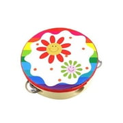 Panda Superstore PS-MUS11970821-JOE00971 Sunflower Tambourine Cute Hand Drum