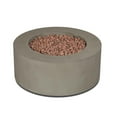 thumbnail image 3 of Real Flame Aegean 36" Round Steel Propane or Natural Gas Fire Pit Table in Mist Gray, 3 of 8