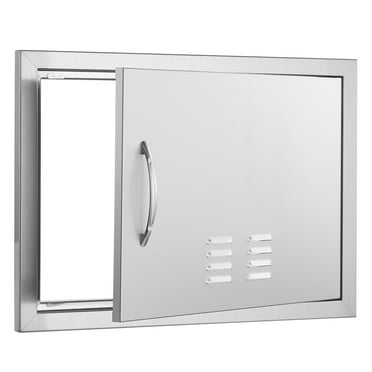 KFFKFF 24x17 Inch BBQ Outdoor Stainless Steel Kitchen Door Island Access Door