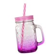 thumbnail image 1 of Tazas de vidrio con asa Juego de botellas de vidrio para bebidas de café Violeta BLESIY vaso para beber, 1 of 8