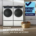 thumbnail image 3 of ELFE7637AW 27" Electric Front Load Dryer with 8 cu. ft. Capacity Balanced Dry Perfect Steam Option ENERGY STAR Certified and Luxury-Design Lighting in White, 3 of 8