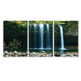 thumbnail image 2 of wall26 3 Panel Canvas Wall Art - Landscape of Waterfall in the Forest - Giclee Print Gallery Wrap Modern Home Decor Ready to Hang - 16"x24" x 3 Panels, 2 of 3