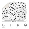 thumbnail image 2 of Black Halloween Bats Dish Drying Mat for Kitchen 1 Pack, Ultra Absorbent Microfiber Dishes Drainer Mats,18x24in(46x61cm), 2 of 4