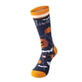 thumbnail image 3 of LIZUOJUN Crew Socks for Women Halloween Pumpkin Bat Ghost Plus Size Mid Calf Socks Soft Breathable Stretchy Street Style Casual Socks, One Size, 3 of 3