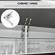 thumbnail image 3 of BRIGHTFUFU 4Ud Bisagras Para Puertas De Muebles De Metal Plateado Con Rodamientos Suaves Y Alta Durabilidad Para Hogar, 3 of 5