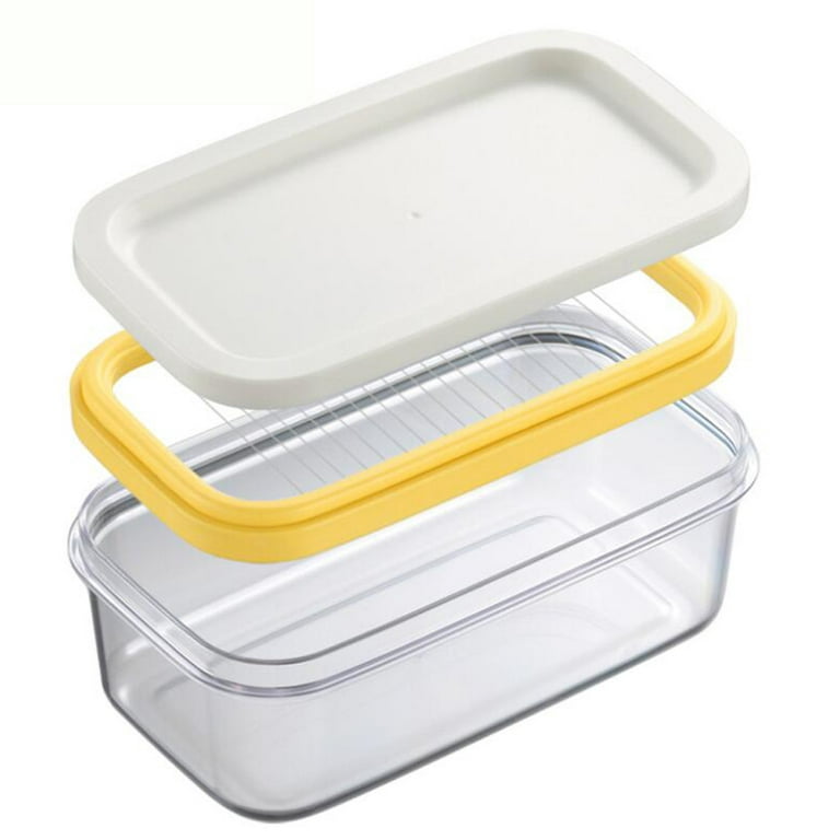 1pc Butter Slicer Box Tofu Cube Cutter Fridge Storage Container