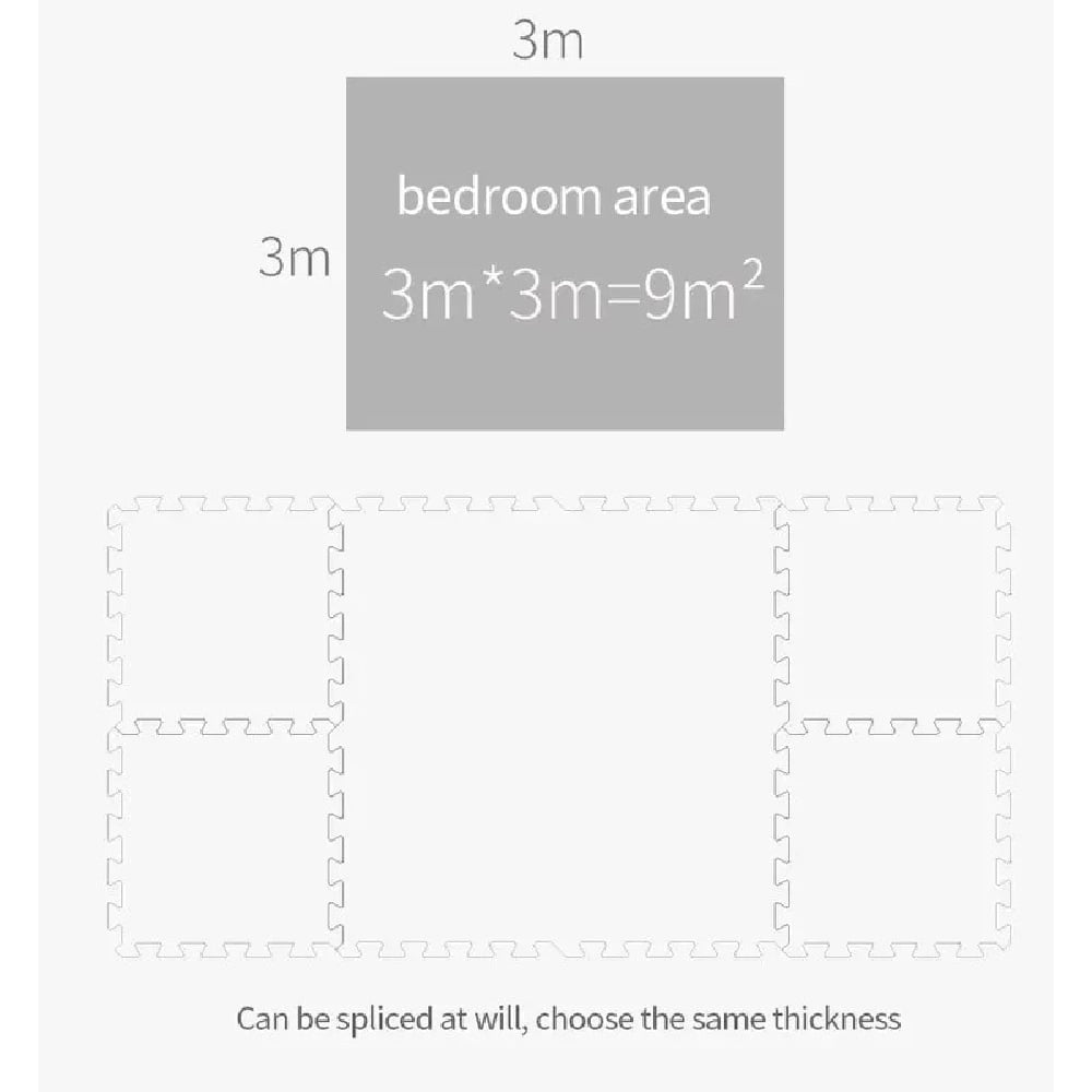 16PCS Baby Play Mats EVA Foam Puzzle Mat Children Room Activities Mat For Baby Interlock Floor Carpet 30*30CM