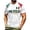 ZC White, variant on Men's Mexico Soccer T Shirt Short Sleeve Crew Neck Tee with Green White Red Soccer Ball Graphic Patriotic Sport Top for Casual Wear