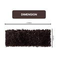 thumbnail image 2 of Home Weavers Bella Premium Jersey Shaggy Living Room Rug, Machine Washable Area Rugs, Rug For Living Room, Non Slip Accent Rugs, Soft Foldable Indoor Floor Rug, Easy To Clean, 2' x 6', Brown, 2 of 2