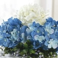 thumbnail image 4 of Silk Hydrangea Heads with Stems Artificial Flowers Heads for Home Wedding Decor,Pack of 10 (Sky Blue), 4 of 5