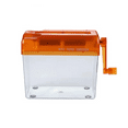 thumbnail image 1 of Hand Crank Paper Shredder Mini Document Paper Cutting Tool Receipts Ticket Bill Cutting Machine Office Supplies Orange, 1 of 6