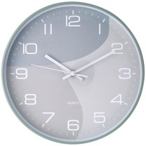 REGALWOVEN Wall Clock, Modern Silent Non Ticking Battery Operated Clocks for Office, Home, Bathroom, Kitchen, Bedroom, Living Room Green 12 Inch